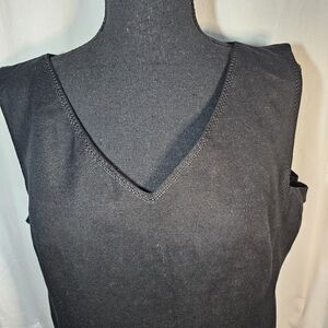 Jones Wear Sport Little Black Linen Blend Dress sz 12